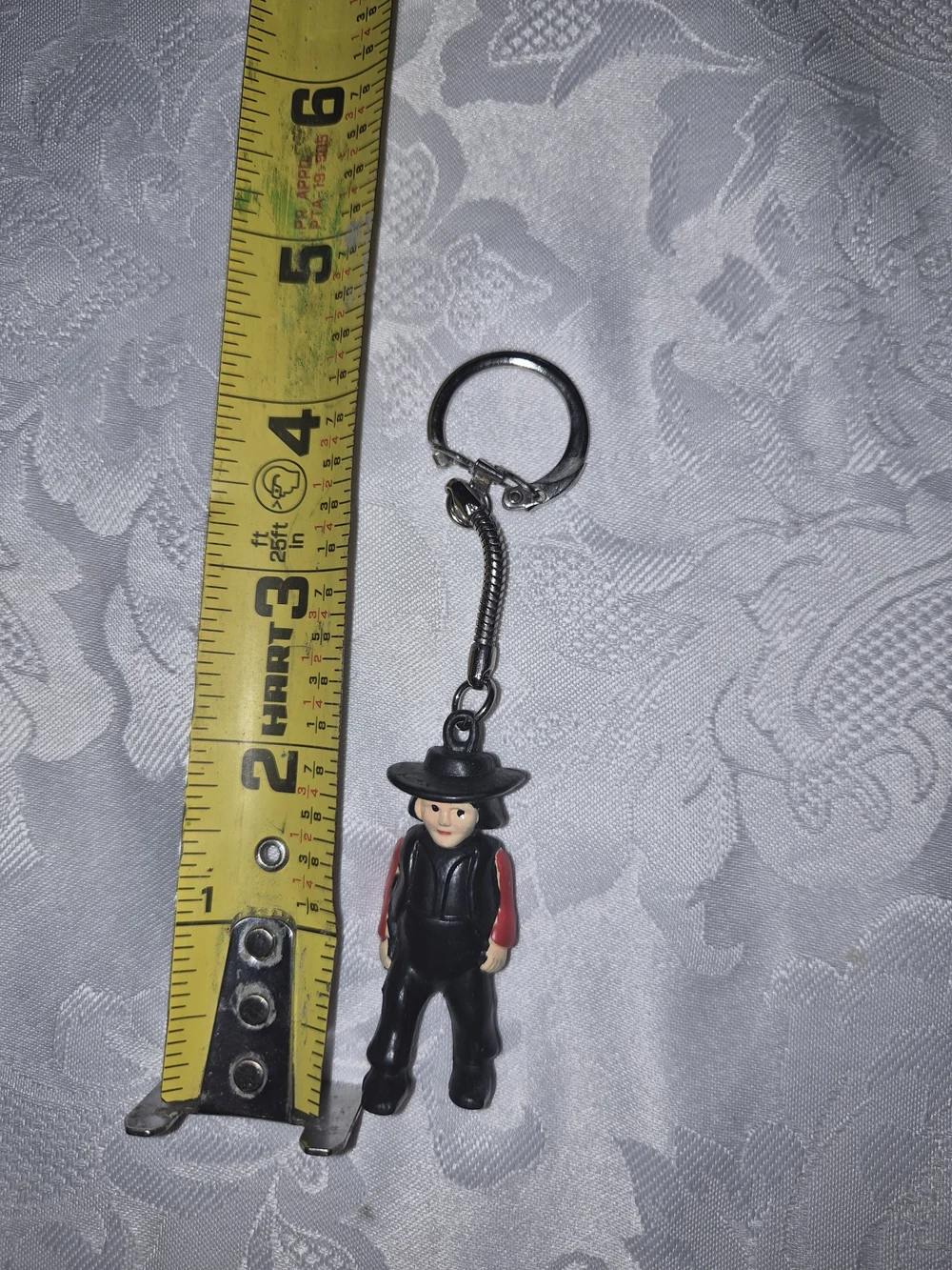 Black and Red Novelty Cowboy Keychain - Unbranded